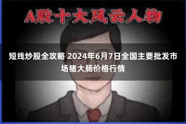 短线炒股全攻略 2024年6月7日全国主要批发市场猪大肠价格行情