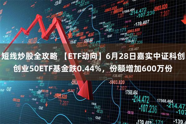 短线炒股全攻略 【ETF动向】6月28日嘉实中证科创创业50ETF基金跌0.44%，份额增加600万份