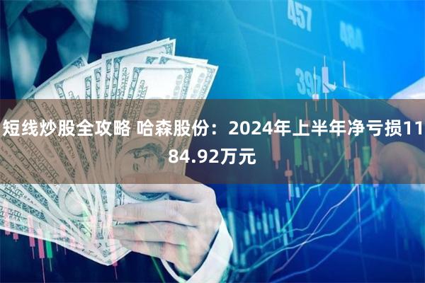 短线炒股全攻略 哈森股份：2024年上半年净亏损1184.92万元
