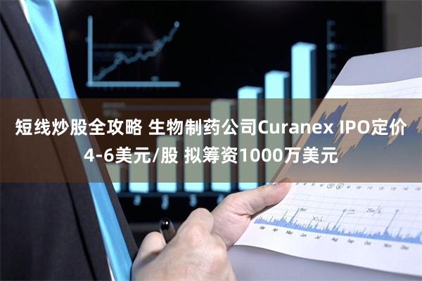 短线炒股全攻略 生物制药公司Curanex IPO定价4-6美元/股 拟筹资1000万美元