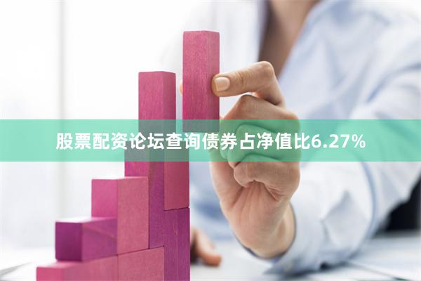 股票配资论坛查询债券占净值比6.27%